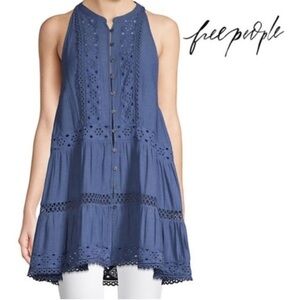 Free People Indigo Sleeveless Tunic